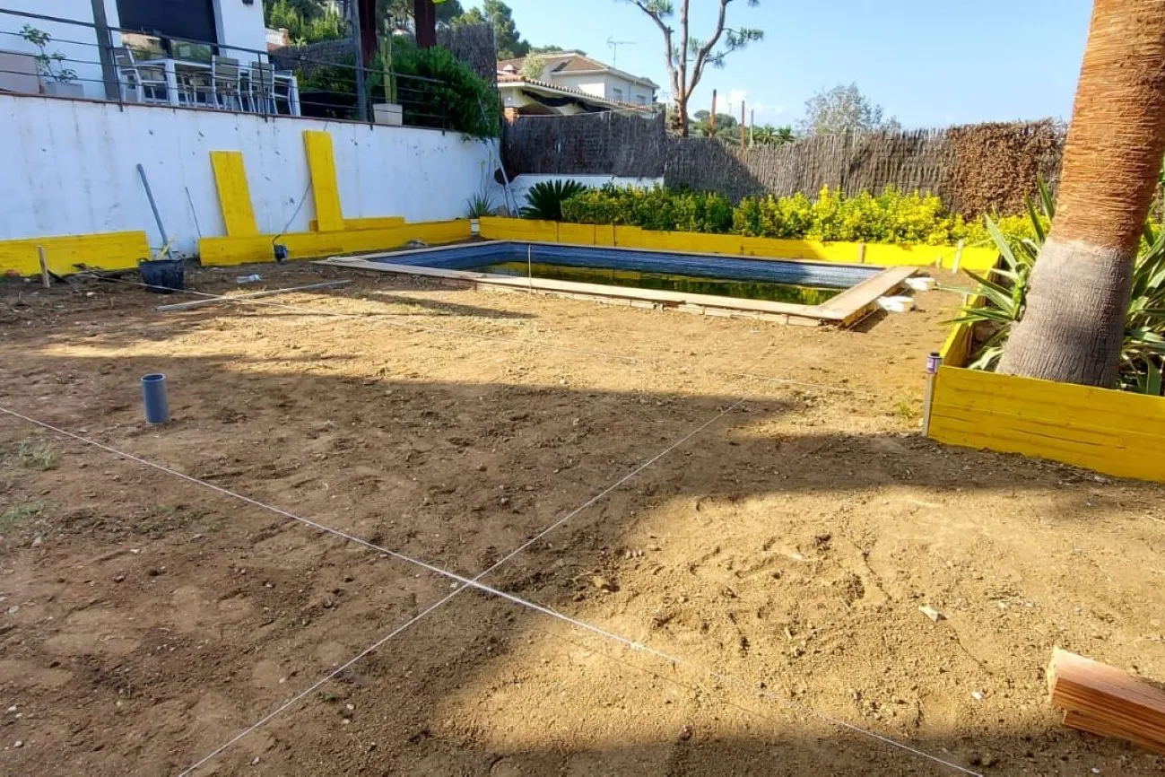 Reforma completa de Jardín - Preparación terreno
